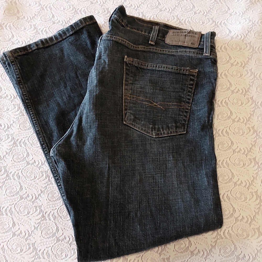 🌺 Mens Levi Signature Straight Leg Jeans
